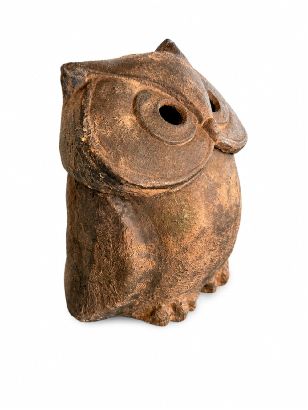 VTG 1960s Japanese Cast Iron Owl Lantern | MCM | Organic Modern | Incense Lamp - Picture 3 of 5